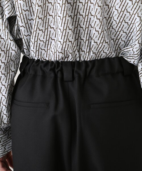 tk.TAKEO KIKUCHI（ティーケータケオキクチ）の「◆エステルバギーワイドパンツ（その他パンツ・メンズ・ホワイト/ブラック・02/03）」の12枚目の写真