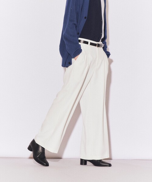 tk.TAKEO KIKUCHI（ティーケータケオキクチ）の「◆エステルバギーワイドパンツ（その他パンツ・メンズ・ホワイト/ブラック・02/03）」の15枚目の写真