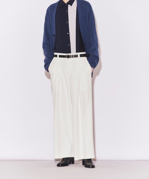 tk.TAKEO KIKUCHI（ティーケータケオキクチ）の「◆エステルバギーワイドパンツ（その他パンツ・メンズ・ホワイト/ブラック・02/03）」の16枚目の写真