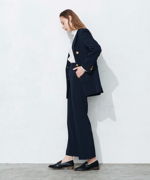 N.O.R.C by the line(ノークバイザライン)の「金ボタンダブルジャケット(テーラードジャケット・レディース・ベージュ/ネイビー・M/S)」の11枚目の写真