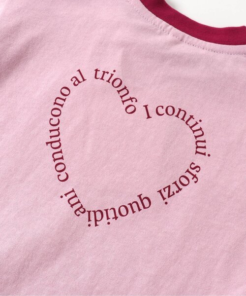 FILA（フィラ）の「FILA 4色3柄ロゴTシャツ（Tシャツ/カットソー・キッズ・ピンク/アイボリー/レインボー/チャコール・90/100/110/120/80/130）」の21枚目の写真