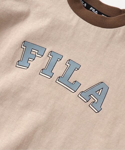 FILA（フィラ）の「FILA 4色3柄ロゴTシャツ（Tシャツ/カットソー・キッズ・ピンク/アイボリー/レインボー/チャコール・90/100/110/120/80/130）」の9枚目の写真