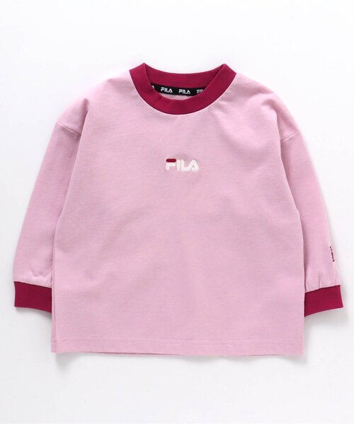 FILA（フィラ）の「FILA 4色3柄ロゴTシャツ（Tシャツ/カットソー・キッズ・ピンク/アイボリー/レインボー/チャコール・90/100/110/120/80/130）」の19枚目の写真