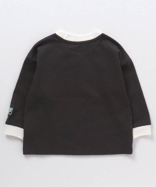 FILA（フィラ）の「FILA 4色3柄ロゴTシャツ（Tシャツ/カットソー・キッズ・ピンク/アイボリー/レインボー/チャコール・90/100/110/120/80/130）」の7枚目の写真