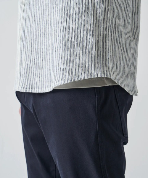 TETE HOMME(テットオム)の「カールマイヤーストライプシャツ(シャツ/ブラウス・メンズ・ホワイト/ブラック・X-LARGE/LARGE/MEDIUM)」の15枚目の写真