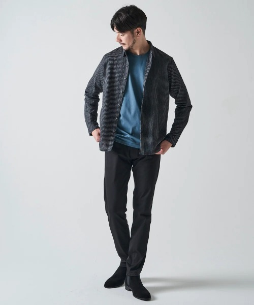 TETE HOMME(テットオム)の「カールマイヤーストライプシャツ(シャツ/ブラウス・メンズ・ホワイト/ブラック・X-LARGE/LARGE/MEDIUM)」の9枚目の写真