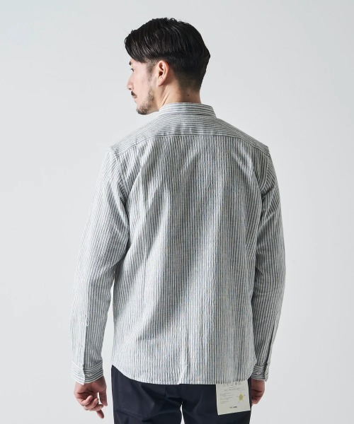 TETE HOMME(テットオム)の「カールマイヤーストライプシャツ(シャツ/ブラウス・メンズ・ホワイト/ブラック・X-LARGE/LARGE/MEDIUM)」の5枚目の写真