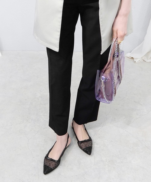 alala（アララ）の「シアーポインテッドリボンパンプス（パンプス・レディース・ブラック/ブラック系その他/ベージュ系その他/シルバー・LL/S/M/L）」の6枚目の写真