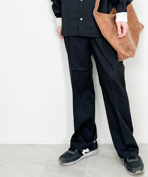 Ritzy(リッツィー)の「TRセンタープレスフレアパンツ レディース メンズ(その他パンツ・メンズ・ブラック/オフホワイト/ベージュ/グリーン/モカ/サックスブルー・X-LARGE/LARGE/MEDIUM)」の3枚目の写真