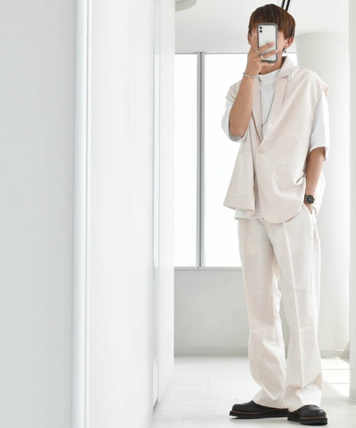 Ritzy(リッツィー)の「TRセンタープレスフレアパンツ レディース メンズ(その他パンツ・メンズ・ブラック/オフホワイト/ベージュ/グリーン/モカ/サックスブルー・X-LARGE/LARGE/MEDIUM)」の12枚目の写真