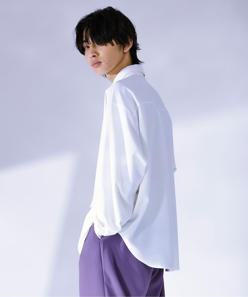 Ellno Loset（エルノロゼット）の「フラワーボウタイシャツ（シャツ/ブラウス・メンズ・ブルーグレー/オフホワイト/ブラック・MEDIUM/LARGE）」の7枚目の写真