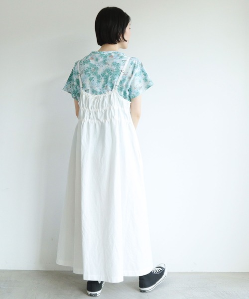 l'atelier du savon（アトリエドサボン）の「リボンでくしゅくしゅ　ドロストワンピース（ワンピース・レディース・ブラック/ホワイト/ピンク・FREE）」の16枚目の写真