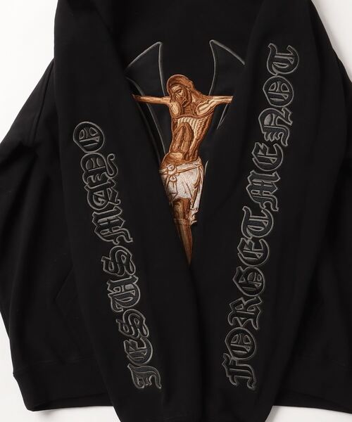 ROYAL FLASH（ロイヤルフラッシュ）の「MAYO/メイヨー/MAYO JESUS Embroidery Hoodie（パーカー・メンズ・グレー/ブラック・XL/L/M）」の11枚目の写真