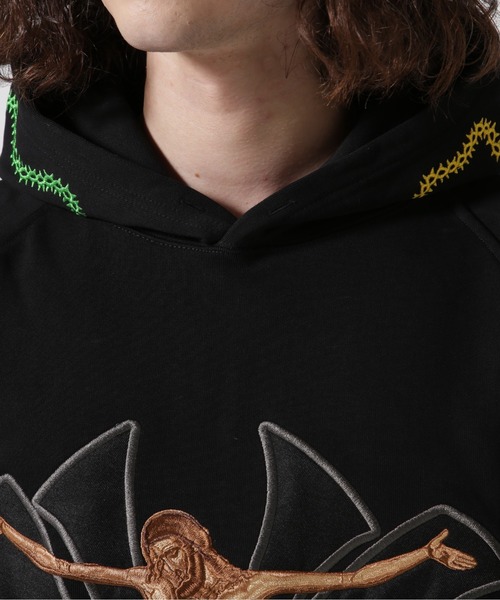 ROYAL FLASH（ロイヤルフラッシュ）の「MAYO/メイヨー/MAYO JESUS Embroidery Hoodie（パーカー・メンズ・グレー/ブラック・XL/L/M）」の19枚目の写真