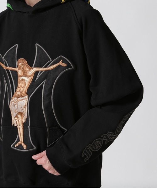 ROYAL FLASH（ロイヤルフラッシュ）の「MAYO/メイヨー/MAYO JESUS Embroidery Hoodie（パーカー・メンズ・グレー/ブラック・XL/L/M）」の20枚目の写真
