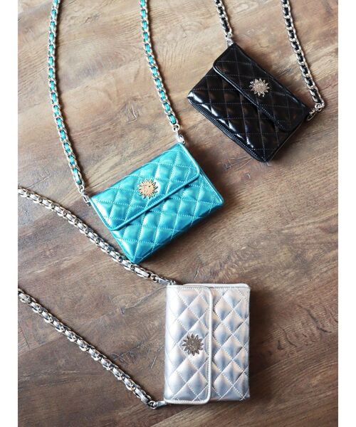 EVRIS（エヴリス）の「ミニウォレットチェーンBAG（ショルダーバッグ・レディース・ブラック/シルバー/ブルー・FREE）」の9枚目の写真