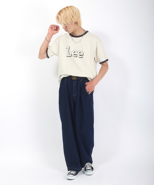 Lee（リー）の「Lee（リー）ブランドロゴプリント 半袖リンガーTシャツ メンズ レディース（Tシャツ/カットソー・メンズ・ライトブルー/イエロー/レッド/ライトグリーン/ホワイト系その他・M/L/XL）」の10枚目の写真