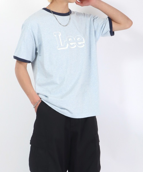 Lee（リー）の「Lee（リー）ブランドロゴプリント 半袖リンガーTシャツ メンズ レディース（Tシャツ/カットソー・メンズ・ライトブルー/イエロー/レッド/ライトグリーン/ホワイト系その他・M/L/XL）」の11枚目の写真