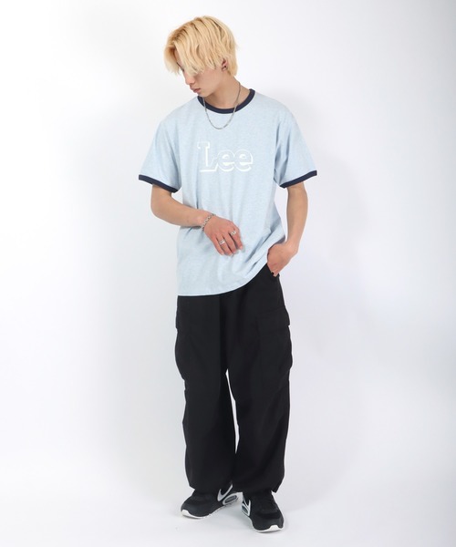 Lee（リー）の「Lee（リー）ブランドロゴプリント 半袖リンガーTシャツ メンズ レディース（Tシャツ/カットソー・メンズ・ライトブルー/イエロー/レッド/ライトグリーン/ホワイト系その他・M/L/XL）」の13枚目の写真
