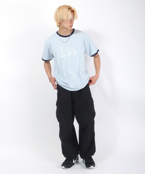 Lee（リー）の「Lee（リー）ブランドロゴプリント 半袖リンガーTシャツ メンズ レディース（Tシャツ/カットソー・メンズ・ライトブルー/イエロー/レッド/ライトグリーン/ホワイト系その他・M/L/XL）」の12枚目の写真