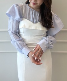 パールビスチェセットブラウス