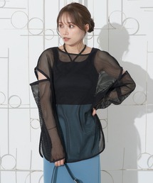 earth music&ecology | SET2点メッシュプルオーバー+タンクトップ(Tシャツ/カットソー)
