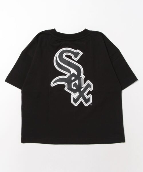 Tシャツ　NEW ERA　黒　MLB　メジャーリーグチームロゴ　フェード感　L