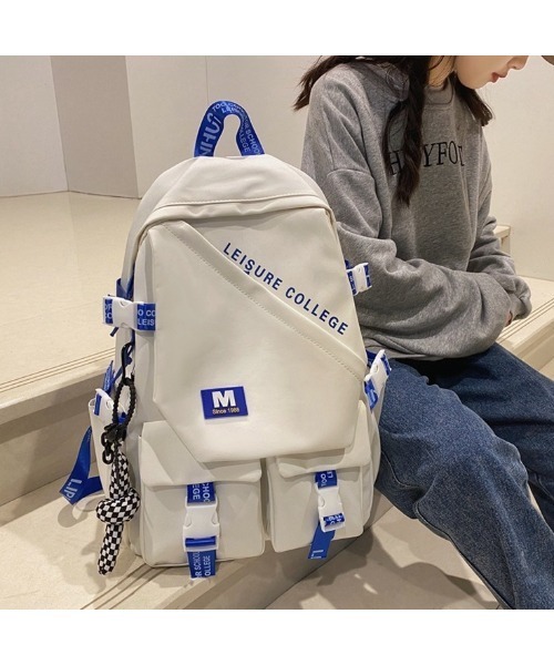mushwear(マッシュウェア)の「Mリュック2(バックパック/リュック・メンズ・ブラック/グリーン/ホワイト・FREE)」の5枚目の写真
