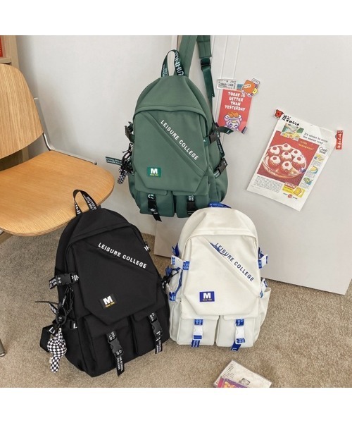 mushwear(マッシュウェア)の「Mリュック2(バックパック/リュック・メンズ・ブラック/グリーン/ホワイト・FREE)」の9枚目の写真