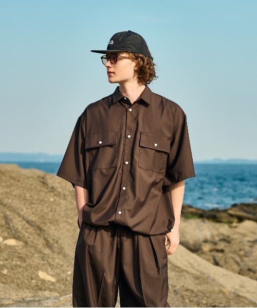 WETTEMPT(ウィテンプト)の「BALLOON WORK SHIRT /バルーンワークシャツ(シャツ/ブラウス・メンズ・ネイビー/ブラック/ダークブラウン・SMALL/MEDIUM/LARGE)」の14枚目の写真