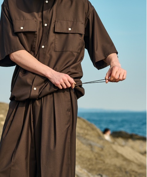 WETTEMPT(ウィテンプト)の「BALLOON WORK SHIRT /バルーンワークシャツ(シャツ/ブラウス・メンズ・ネイビー/ブラック/ダークブラウン・SMALL/MEDIUM/LARGE)」の15枚目の写真