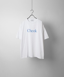 イラストバックプリント / ワンポイント刺繍ロゴ ビッグシルエット半袖Tシャツ カットソー ユニセックス【Confirm】