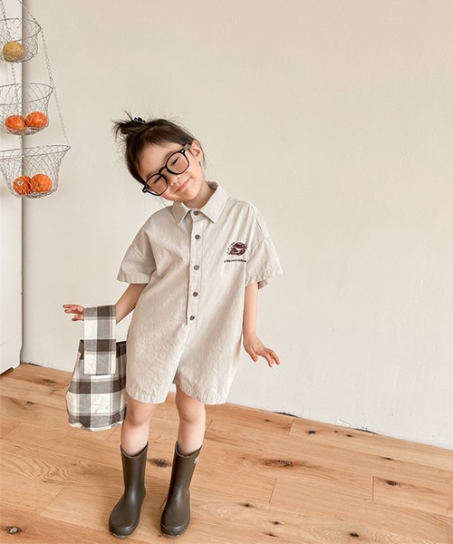 aimoha（アイモハ）の「【aimoha-KIDS-】子供服 宇宙刺繍オールインワン (SS)（つなぎ/オールインワン・キッズ・ブルー/グレー・80/90/100/110/120/130）」の15枚目の写真