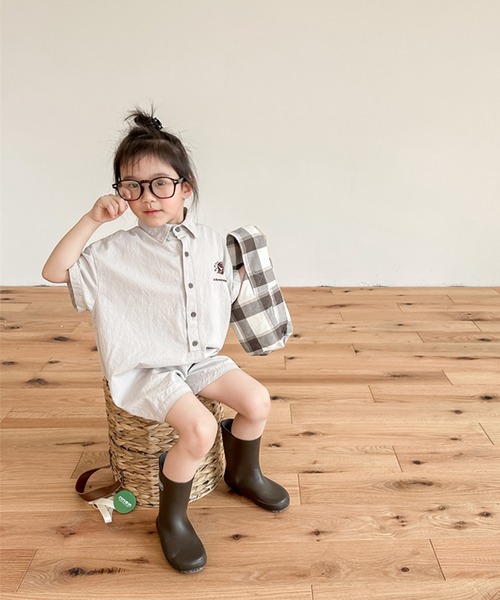 aimoha（アイモハ）の「【aimoha-KIDS-】子供服 宇宙刺繍オールインワン (SS)（つなぎ/オールインワン・キッズ・ブルー/グレー・80/90/100/110/120/130）」の3枚目の写真