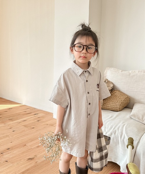 aimoha（アイモハ）の「【aimoha-KIDS-】子供服 宇宙刺繍オールインワン (SS)（つなぎ/オールインワン・キッズ・ブルー/グレー・80/90/100/110/120/130）」の7枚目の写真