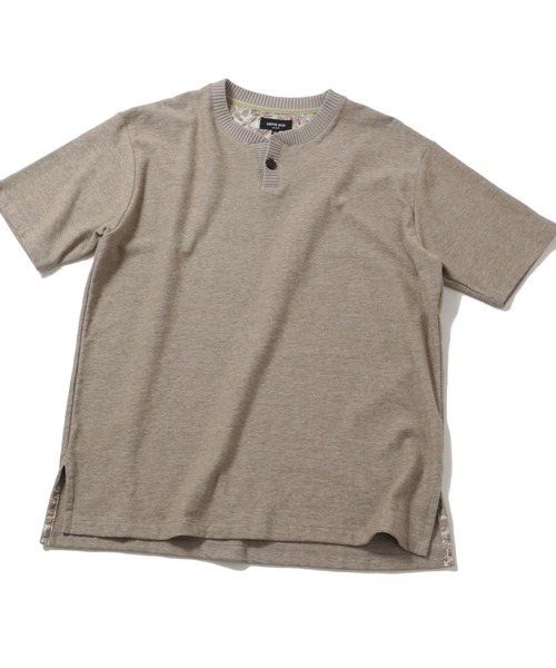 MEN'S BIGI（メンズビギ）の「ヴィンテージミニパイルスキッパーカットソー（Tシャツ/カットソー・メンズ・ブルー/ベージュ/マスタード・01/02/03）」の2枚目の写真
