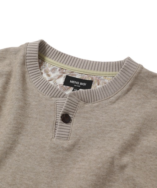 MEN'S BIGI（メンズビギ）の「ヴィンテージミニパイルスキッパーカットソー（Tシャツ/カットソー・メンズ・ブルー/ベージュ/マスタード・01/02/03）」の4枚目の写真