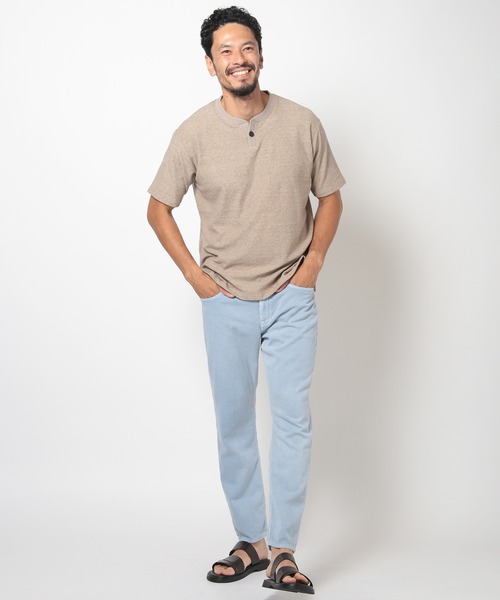 MEN'S BIGI（メンズビギ）の「ヴィンテージミニパイルスキッパーカットソー（Tシャツ/カットソー・メンズ・ブルー/ベージュ/マスタード・01/02/03）」の17枚目の写真