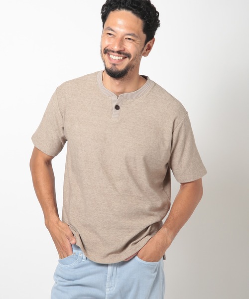 MEN'S BIGI（メンズビギ）の「ヴィンテージミニパイルスキッパーカットソー（Tシャツ/カットソー・メンズ・ブルー/ベージュ/マスタード・01/02/03）」の20枚目の写真