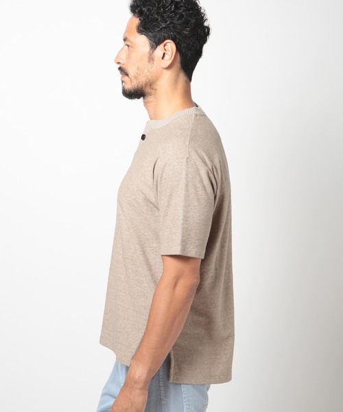 MEN'S BIGI（メンズビギ）の「ヴィンテージミニパイルスキッパーカットソー（Tシャツ/カットソー・メンズ・ブルー/ベージュ/マスタード・01/02/03）」の22枚目の写真