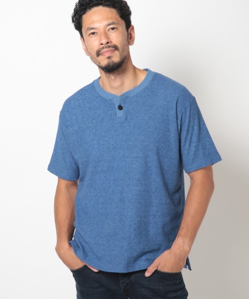 MEN'S BIGI（メンズビギ）の「ヴィンテージミニパイルスキッパーカットソー（Tシャツ/カットソー・メンズ・ブルー/ベージュ/マスタード・01/02/03）」の19枚目の写真