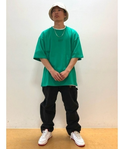 GAP（ギャップ）の「ヘビーウェイト リラックス GAPロゴTシャツ(ユニ