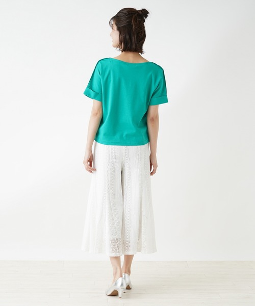 Brahmin(ブラーミン)の「【BRAHMIN】ボートネックカットソー(Tシャツ/カットソー・レディース・オフホワイト/チャコール/グリーン・2)」の21枚目の写真