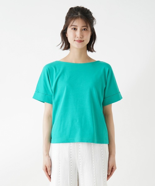Brahmin(ブラーミン)の「【BRAHMIN】ボートネックカットソー(Tシャツ/カットソー・レディース・オフホワイト/チャコール/グリーン・2)」の22枚目の写真