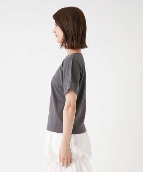 Brahmin(ブラーミン)の「【BRAHMIN】ボートネックカットソー(Tシャツ/カットソー・レディース・オフホワイト/チャコール/グリーン・2)」の12枚目の写真