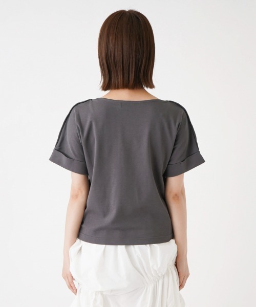 Brahmin(ブラーミン)の「【BRAHMIN】ボートネックカットソー(Tシャツ/カットソー・レディース・オフホワイト/チャコール/グリーン・2)」の13枚目の写真