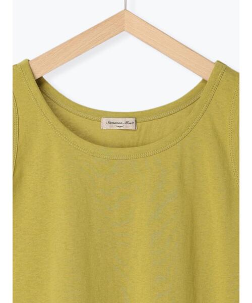 Samansa Mos2(サマンサ モスモス)の「【USAコットン】ノースリーブカットソー(Tシャツ/カットソー・レディース・イエロー/ミント/パープル/キャメル/ブラック/オフホワイト・F)」の9枚目の写真