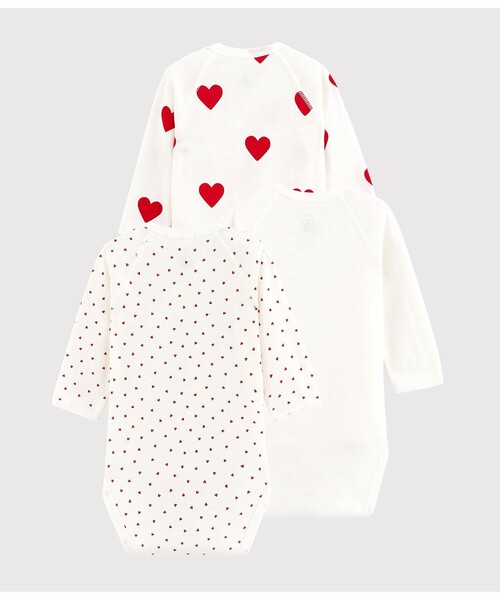 PETIT BATEAU（プチバトー）の「プリント長袖あわせボディ３枚組（肌着・キッズ・その他・3MONTH/12MONTH/NewBorn/6MONTH）」の2枚目の写真