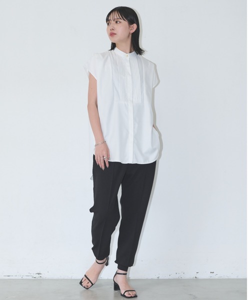 Aunt Marie's(アントマリーズ)の「ショルダータックフレンチスリーブブラウス(シャツ/ブラウス・レディース・ホワイト/ブラック/ブルー・FREE)」の19枚目の写真
