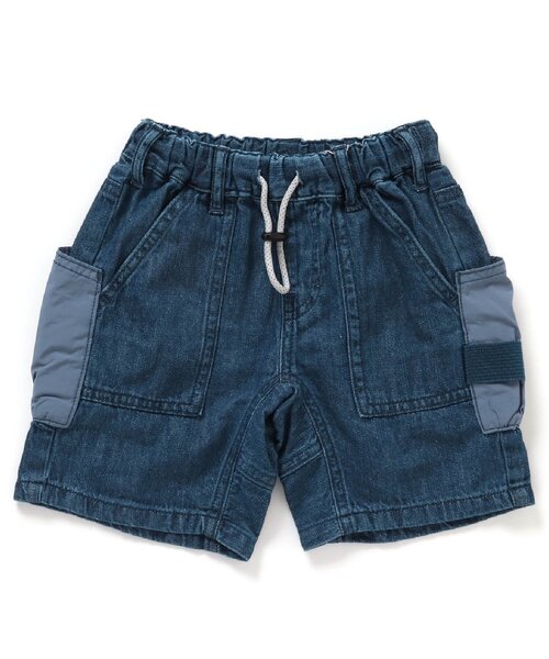 BREEZE(ブリーズ)の「バモスハーフパンツ_5分丈(その他パンツ・キッズ・その他10/ベージュ/ブルー・110/80/100/120/90/140/130)」の1枚目の写真